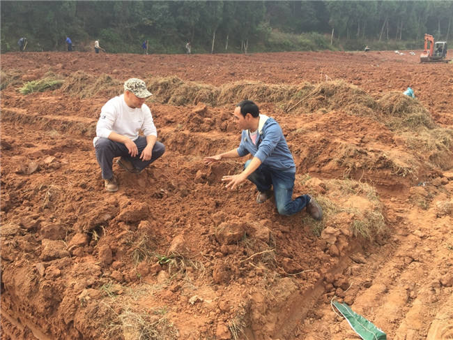 我公司植保团队老师再次来到德阳生态农业基地进行售后跟踪指导